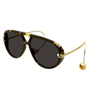 Bottega Veneta Eyewear Pilot Frame Sunglasses tortoise aviator